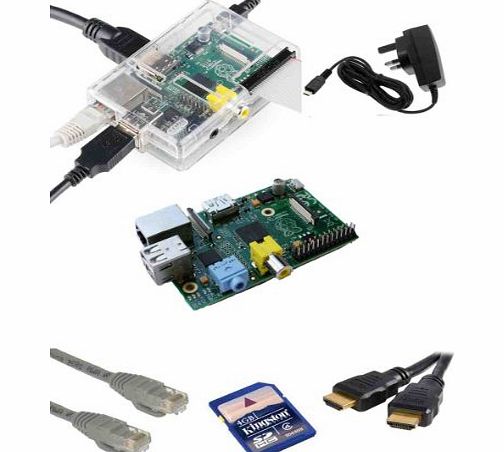 SB Components Raspberry Pi Model B XBMC Media Centre Kit with Clear Case