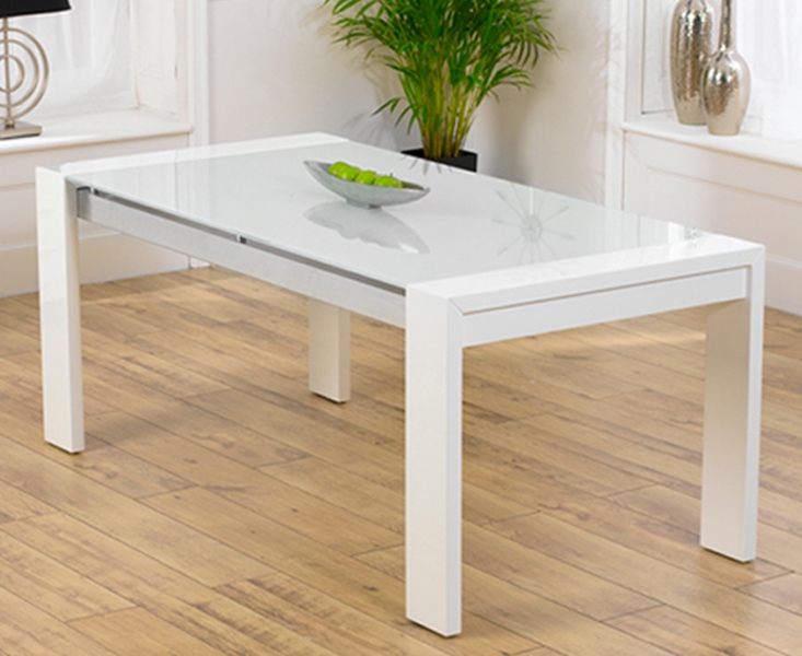 White Gloss Dining Table - 180cm