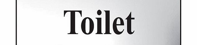 Scan 6051C Legend Toilet Chrome Finish Safety Sign