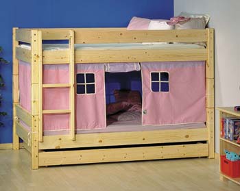 Scandinavian House Ltd Thuka Maxi 20- Bunk Bed with Pink Tent and Drawer
