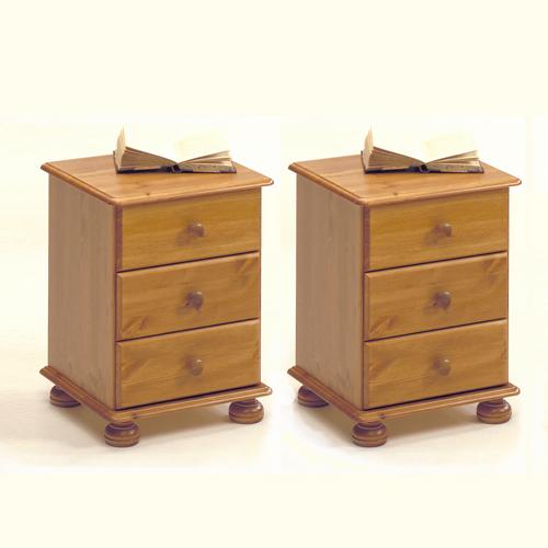 Scandinavian Pine Aarhus Bedside Chests Offer x2 221