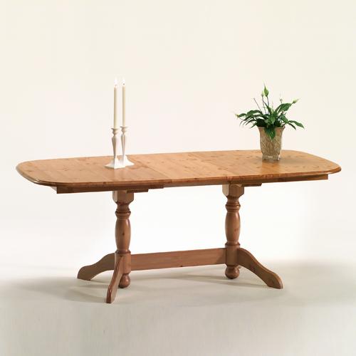 Scandinavian Pine Knightsbridge Extending Oval Table inc. leaf
