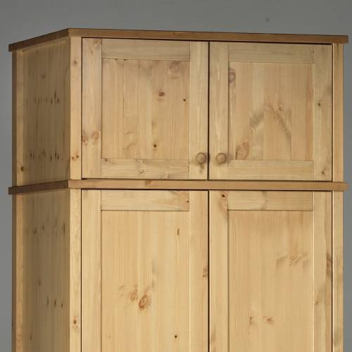Scandinavian Pine Olsen Topbox for 2 Door Robe