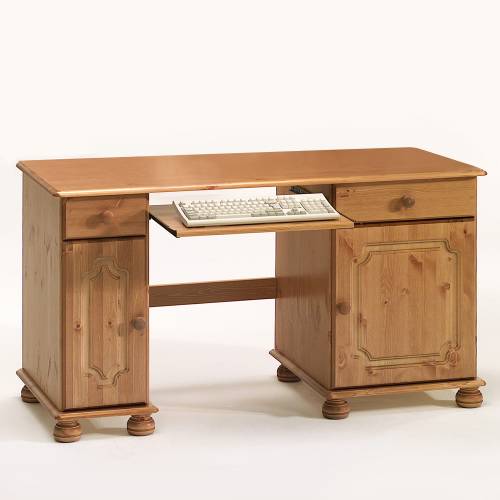 Scandinavian Pine Silkeborg Desk, 2 Door