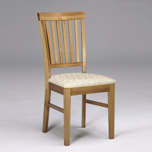 Scandinavian Pine Slatted Back Chair x2