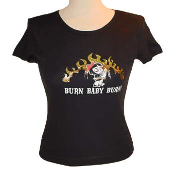 Scary Miss Mary Burn Baby Burn Tee