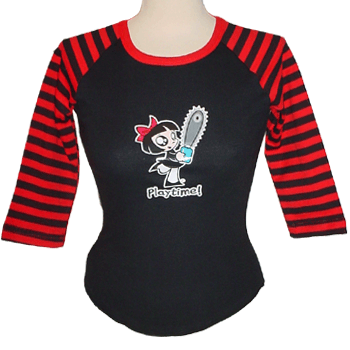 Scary Miss Mary Playtime 3/4 Length Sleeve Tee
