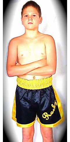 Scene On Film Rocky Balboa boxing shorts - Childrens size 8-12 years