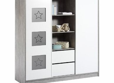 Wardrobe with Central Rack and 2 Sliding Doors Eco Star