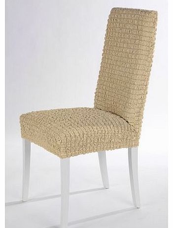 SCHEFFLER-HOME Chair cover Julia - slipcover seat cover - chair protector stretch cover - Julia Beige