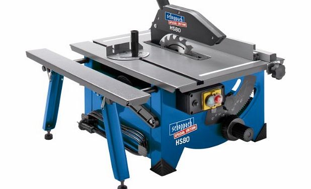 Scheppach 240V 8-inch Table Top Sawbench with Sliding Side Extension