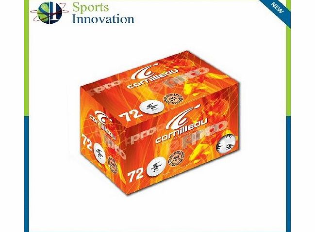 Schildkrot Box of 72 Bulk Table Tennis Balls - White