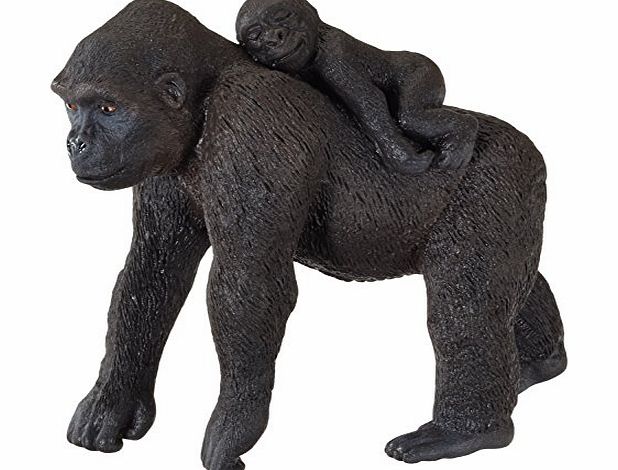 Schleich Gorilla with Baby Figure (Female)