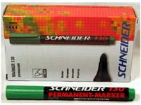 Schneider 130 bullet tip green permanent marker
