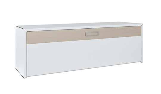 Schnepel S1 MK TV Cabinet - Gloss White Oak