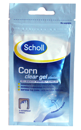 scholl Corn Clear Gel Plasters 6