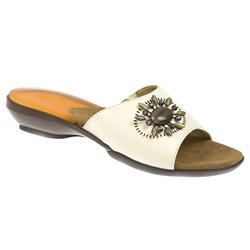 Scholl Female Gem Leather Upper Textile/Other Lining Mules in Beige