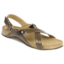 Female Harbour Leather Upper Leather Lining Casual Sandals in Brown