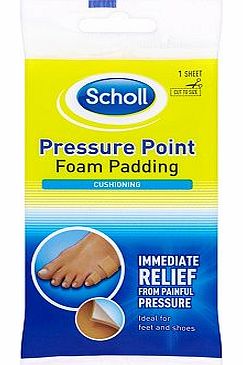 Scholl Pressure Point Foam Padding - 1 Sheet