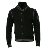Schott Black Full Zip Sweater