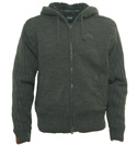 Schott Dark Grey Full Zip Hooded Jacket