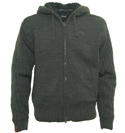 Dark Grey Full Zip Hooded Jacket