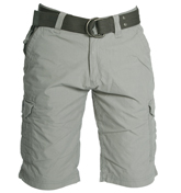 Schott Light Grey Cargo Shorts