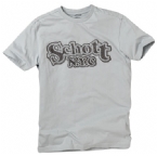 Schott Mens Applique T-Shirt Azur