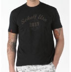 Schott Mens Basic Logo T-Shirt Black