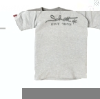 Schott Mens Basic Logo T-Shirt Heather Grey