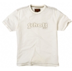 Schott Mens Kris Small Applique T-Shirt White
