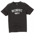 Schott Mens Logo T-Shirt Black/Camo