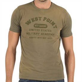 Schott Mens Military T-Shirt Khaki