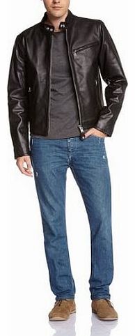 Schott NYC Mens Classic Racer LC940D Jacket Black XX-Large