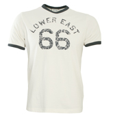 Schott Off White Lower East 66 Logo T-Shirt