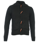 Schott PL Tog Black Full Zip Sweater