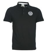 Schott PS Skip Black Polo Shirt