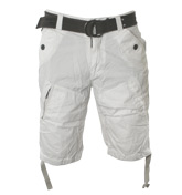Schott White Shorts