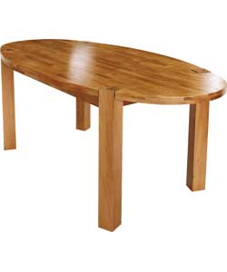 Barnes Solid Oak Oval Dining Table