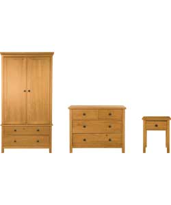 Schreiber Timeless 2 Door Wardrobe Package - Pine