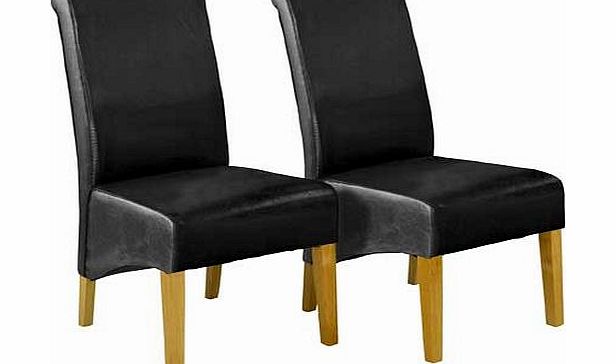 Schreiber Woburn Pair of Black Skirted Chairs