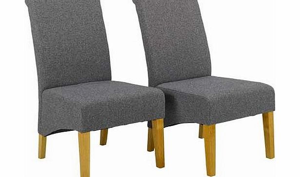 Schreiber Woburn Pair of Charcoal Skirted Dining