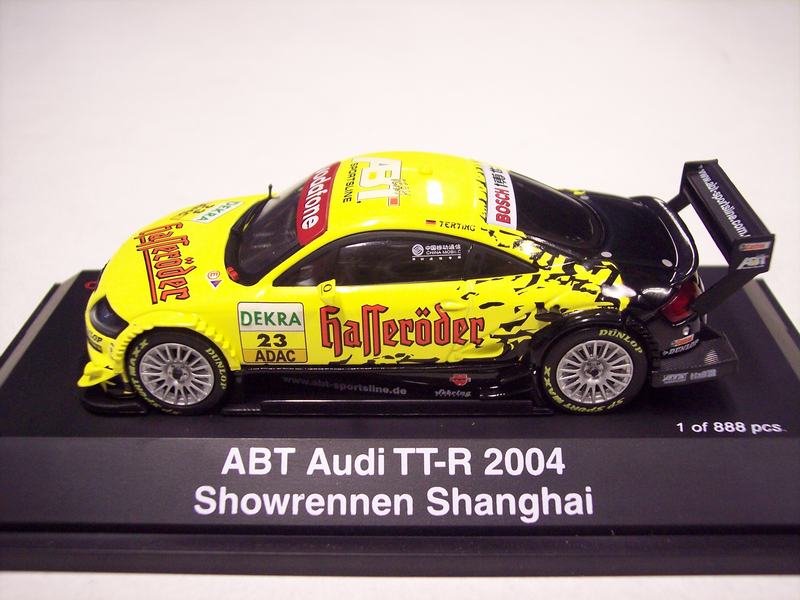 Schuco Audi TT-R 2004 Showrennen Shanghai in Yellow