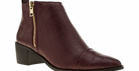 schuh Burgundy Confession Boots