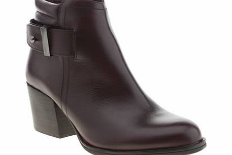 schuh Burgundy Data Boots