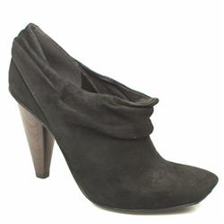 Schuh Female Anette Slouch Shoe Boot Suede Upper in Black