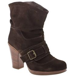 Schuh Female Baker Platform Buckle Suede Upper ?40 plus in Brown