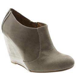 Schuh Female Berta Wedge Shoeboot Leather Upper in Grey
