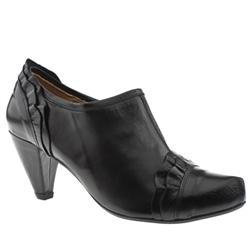 Schuh Female Bob Ruffle Shoe Boot Leather Upper in Black, Tan