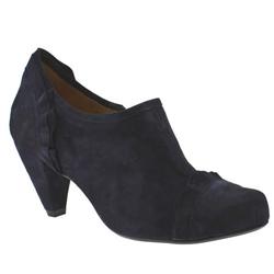 Schuh Female Bob Ruffle Shoe Boot Suede Upper in Navy